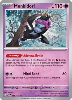 Munkidori #95 Munkidori - Twilight Masquerade - #95 - Pokemon TCG card