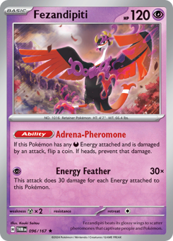 Fezandipiti - Twilight Masquerade - #96 - Pokemon TCG card