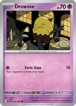 Drowzee #16 Drowzee - Shrouded Fable - #16 - Pokemon TCG card