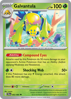 Galvantula #2 Galvantula - Shrouded Fable - #2 - Pokemon TCG card