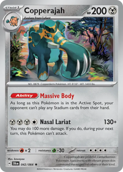 Copperajah #42 Copperajah - Shrouded Fable - #42 - Pokemon TCG card