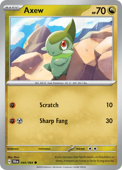 Axew #44 Axew - Shrouded Fable - #44 - Pokemon TCG card