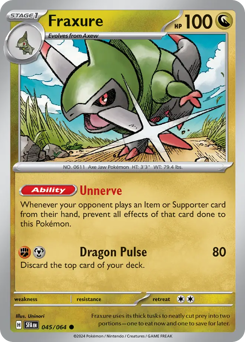 Fraxure #45 Fraxure - Shrouded Fable - #45 - Pokemon TCG card