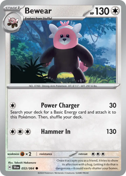 Bewear - Shrouded Fable - #53 - Pokemon TCG card