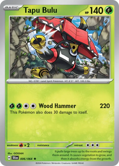 Tapu Bulu #6 Tapu Bulu - Shrouded Fable - #6 - Pokemon TCG card