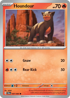 Houndour #7 Houndour - Shrouded Fable - #7 - Pokemon TCG card