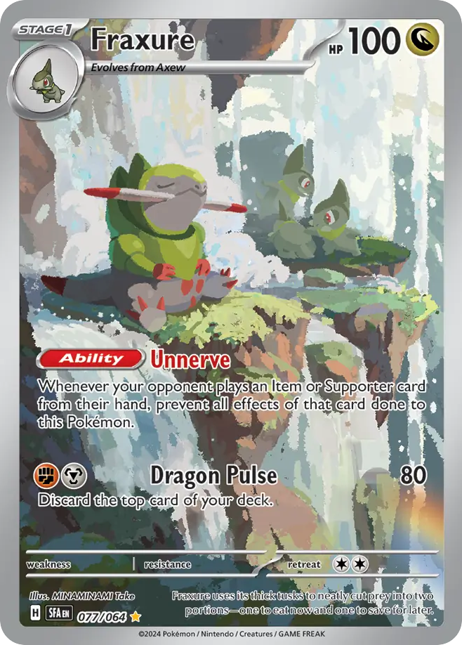 Fraxure - Shrouded Fable - #77 - Pokemon TCG card