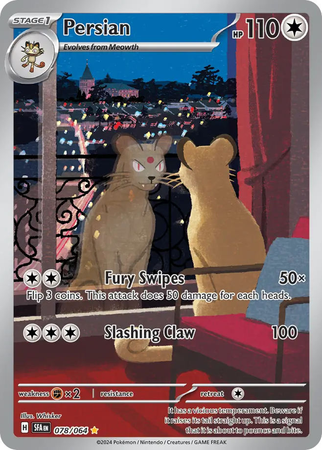 Persian - Shrouded Fable - #78 - Pokemon TCG card