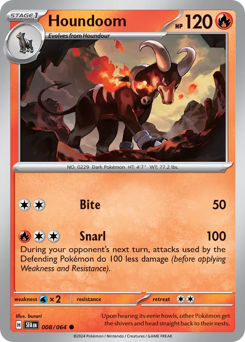 Houndoom - Shrouded Fable - #8 - Pokemon TCG card
