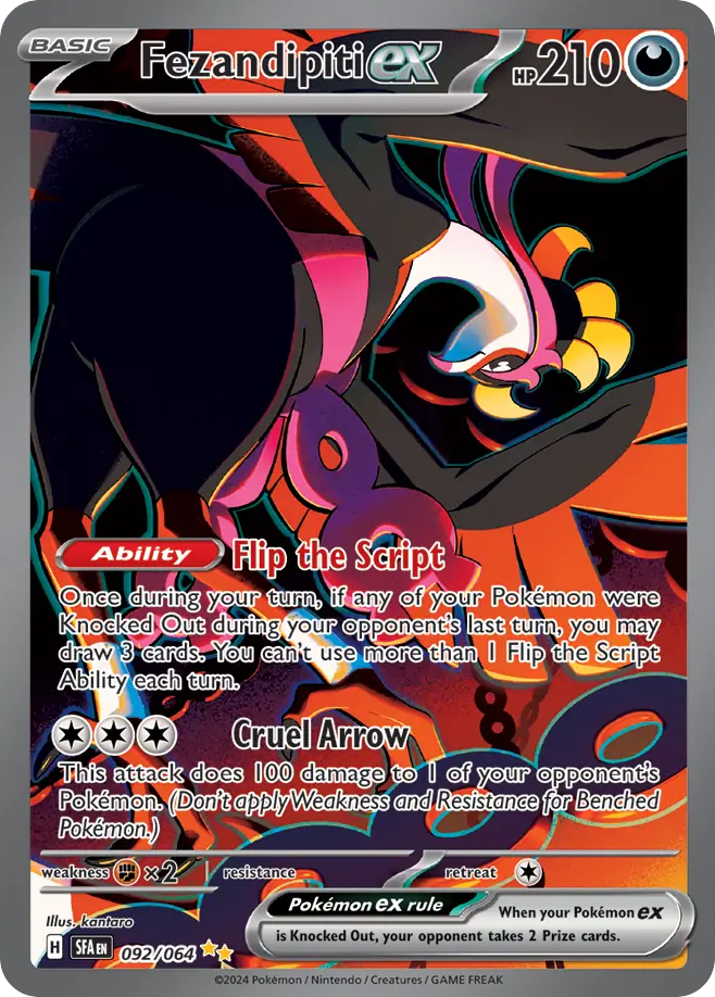 Fezandipiti ex - Shrouded Fable - #92 - Pokemon TCG card