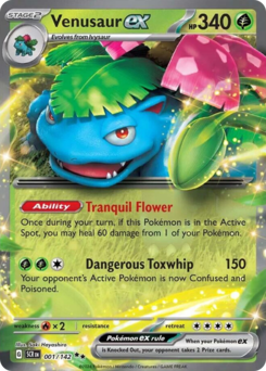Venusaur ex #1 Venusaur ex - Stellar Crown - #1 - Pokemon TCG card