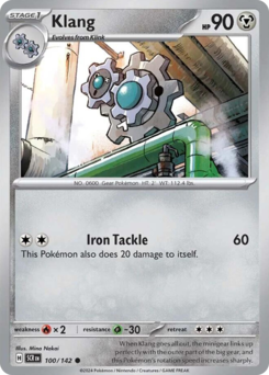 Klang - Stellar Crown - #100 - Pokemon TCG card