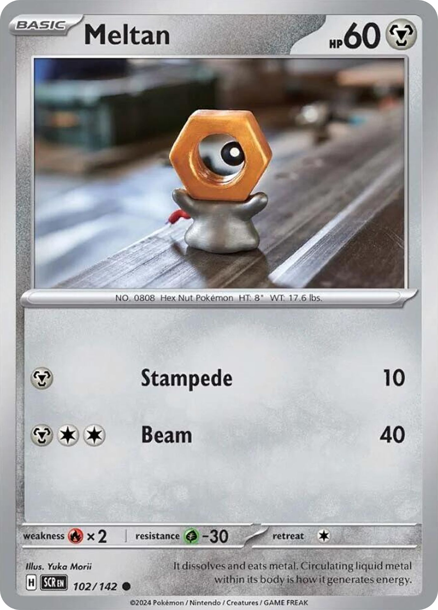 Meltan - Stellar Crown - #102 - Pokemon TCG card