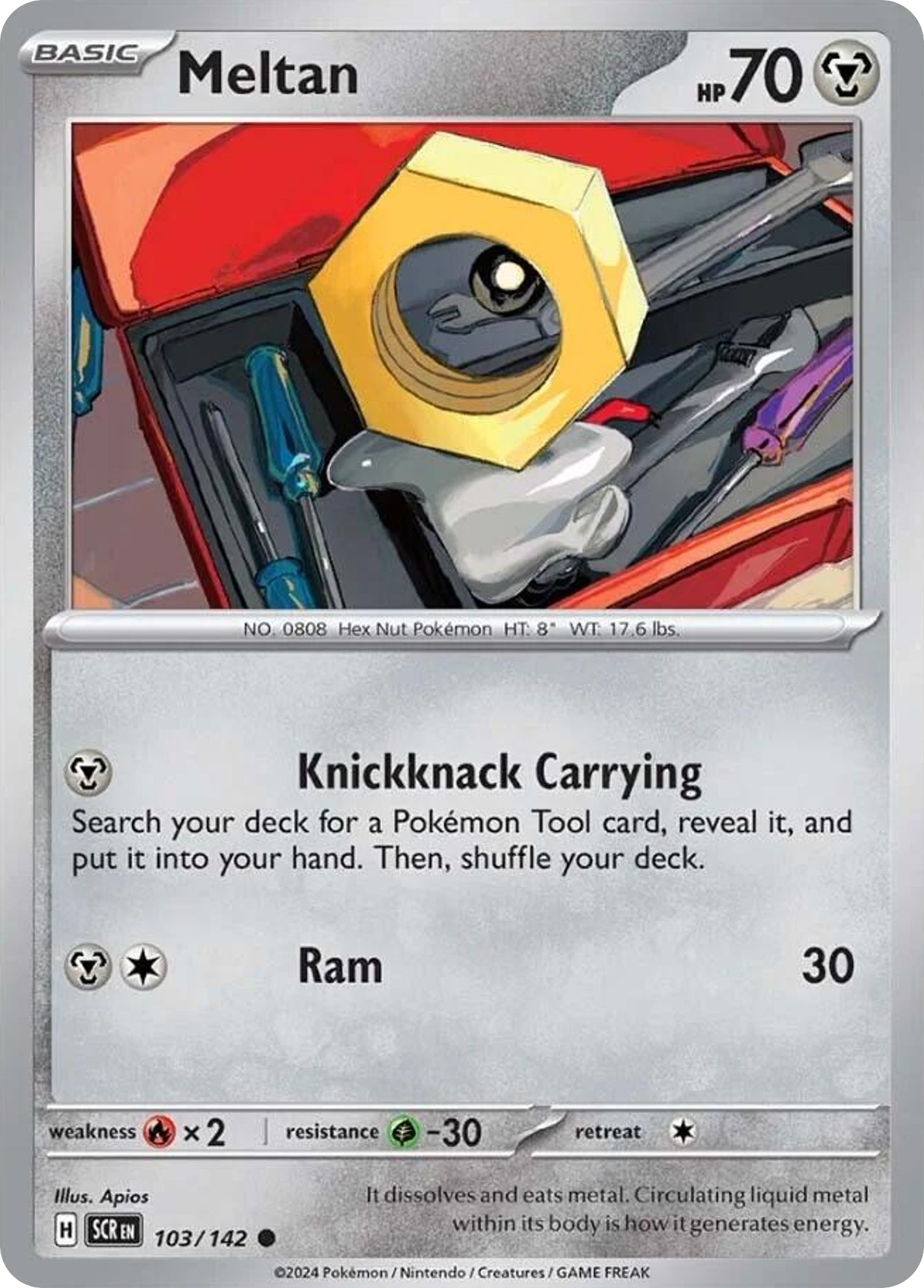 Meltan - Stellar Crown - #103 - Pokemon TCG card