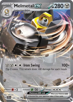 Melmetal ex #105 Melmetal ex - Stellar Crown - #105 - Pokemon TCG card