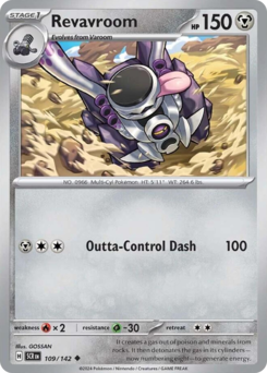 Revavroom #109 Revavroom - Stellar Crown - #109 - Pokemon TCG card