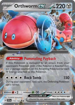 Orthworm ex - Stellar Crown - #110 - Pokemon TCG card