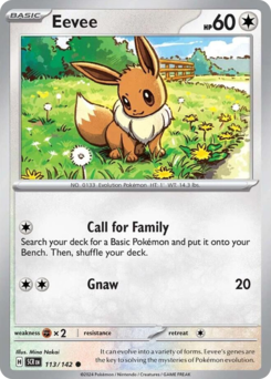 Eevee - Stellar Crown - #113 - Pokemon TCG card