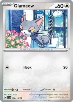 Glameow - Stellar Crown - #116 - Pokemon TCG card