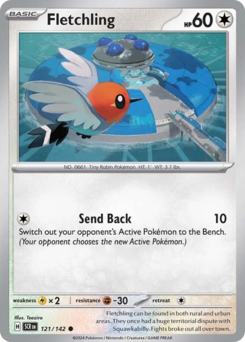 Fletchling #121 Fletchling - Stellar Crown - #121 - Pokemon TCG card