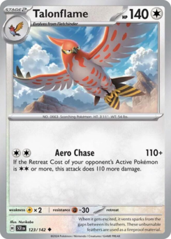 Talonflame #123 Talonflame - Stellar Crown - #123 - Pokemon TCG card