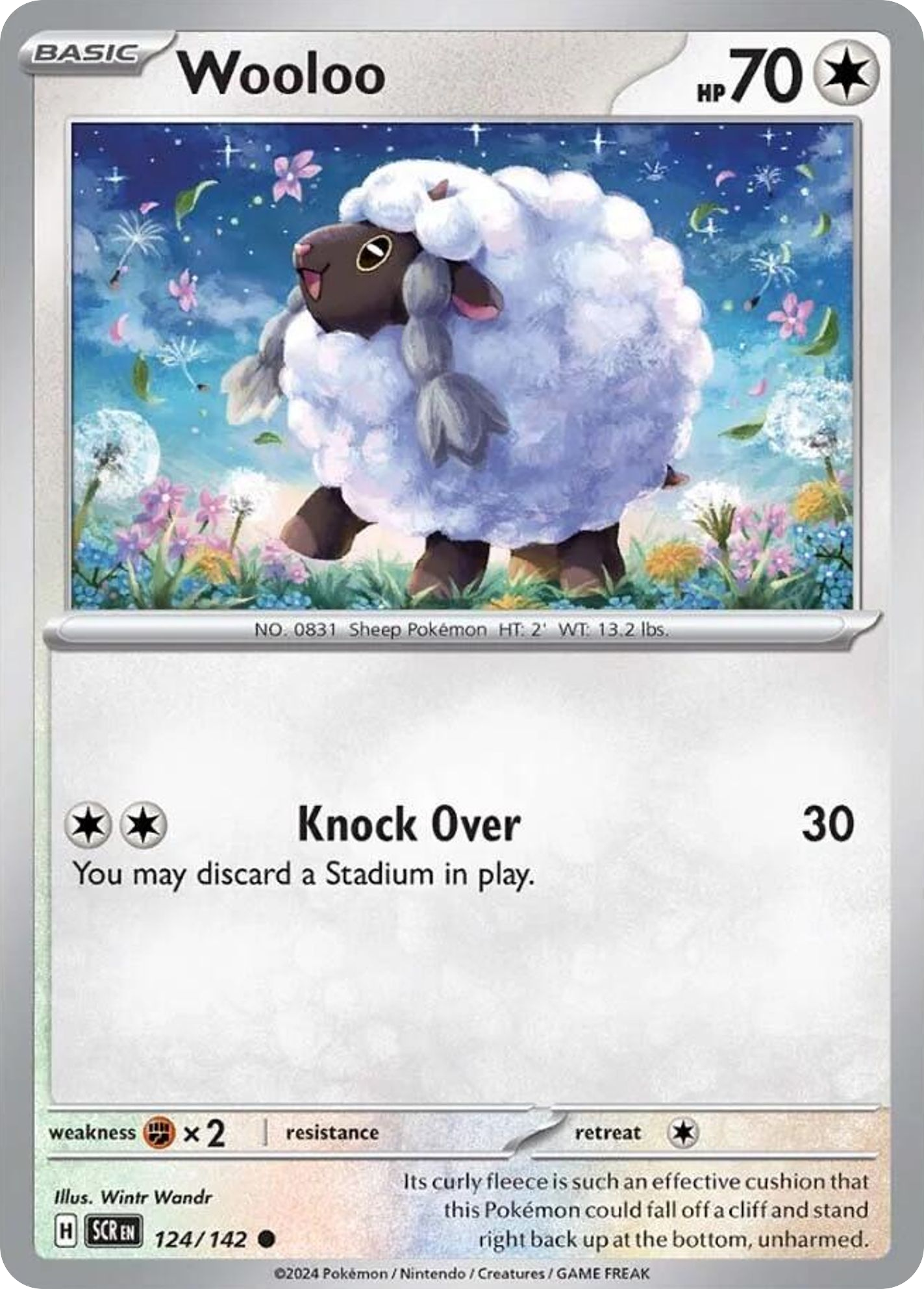 Wooloo - Stellar Crown - #124 - Pokemon TCG card
