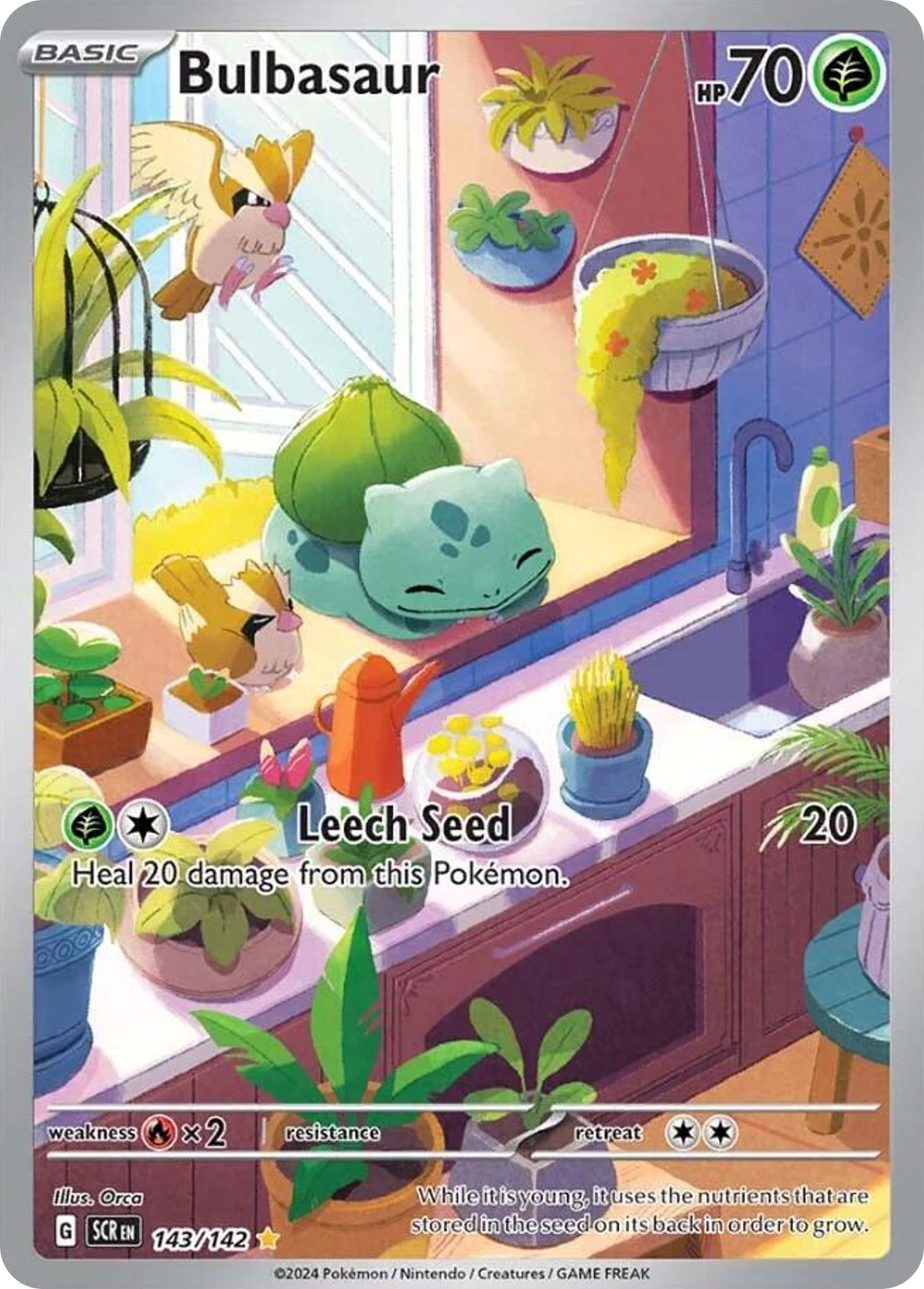 Bulbasaur - Stellar Crown - #143 - Pokemon TCG card