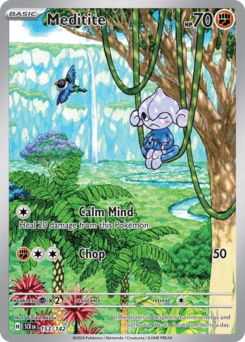 Meditite - Stellar Crown - #153 - Pokemon TCG card