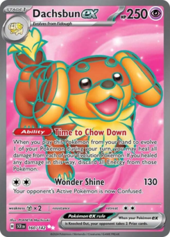 Dachsbun ex #160 Dachsbun ex - Stellar Crown - #160 - Pokemon TCG card