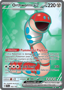 Orthworm ex - Stellar Crown - #162 - Pokemon TCG card