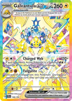 Galvantula ex #168 Galvantula ex - Stellar Crown - #168 - Pokemon TCG card