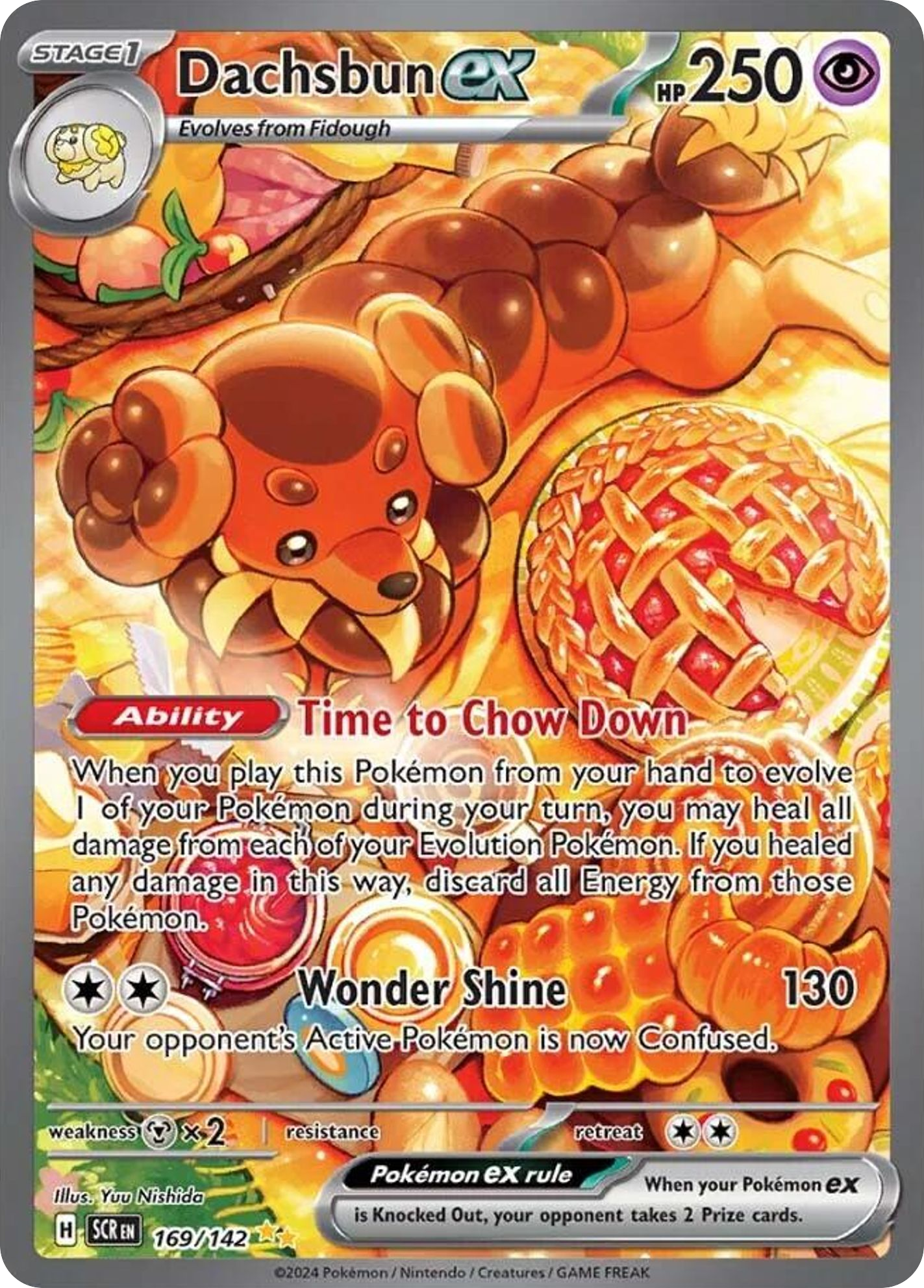 Dachsbun ex - Stellar Crown - #169 - Pokemon TCG card