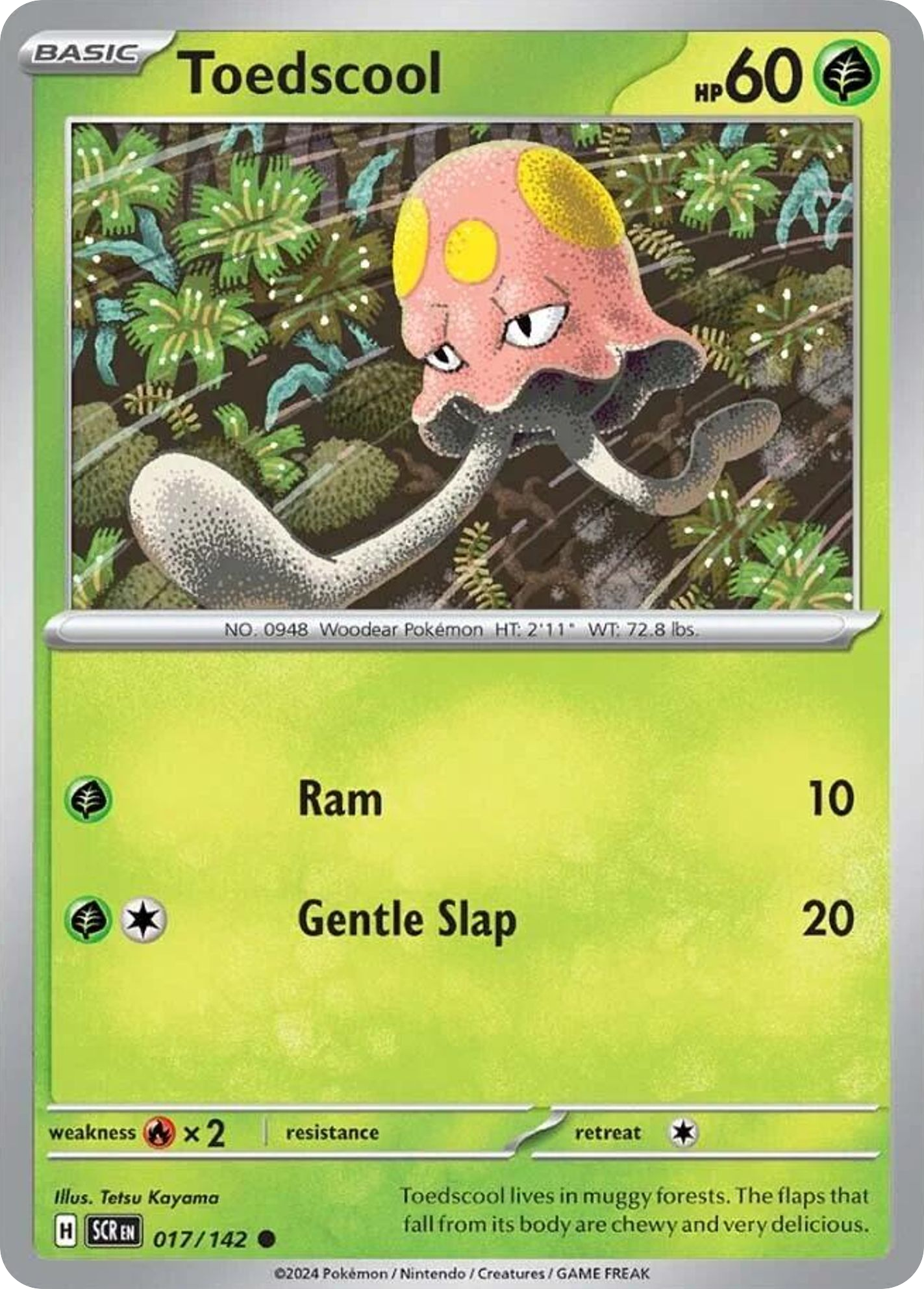 Toedscool - Stellar Crown - #17 - Pokemon TCG card