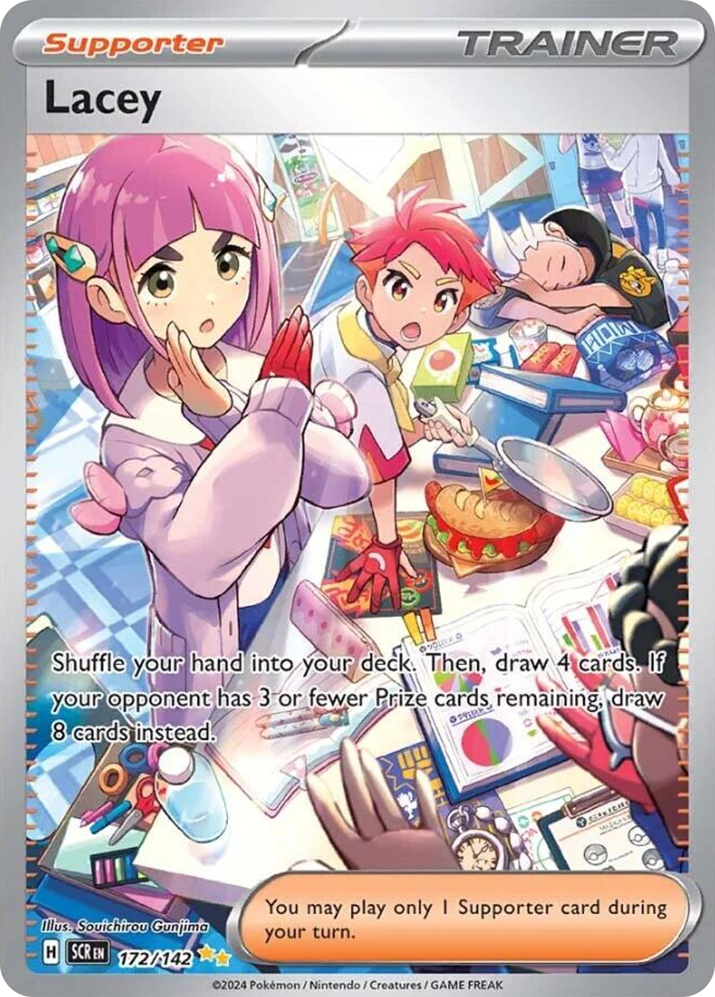 Lacey - Stellar Crown - #172 - Pokemon TCG card