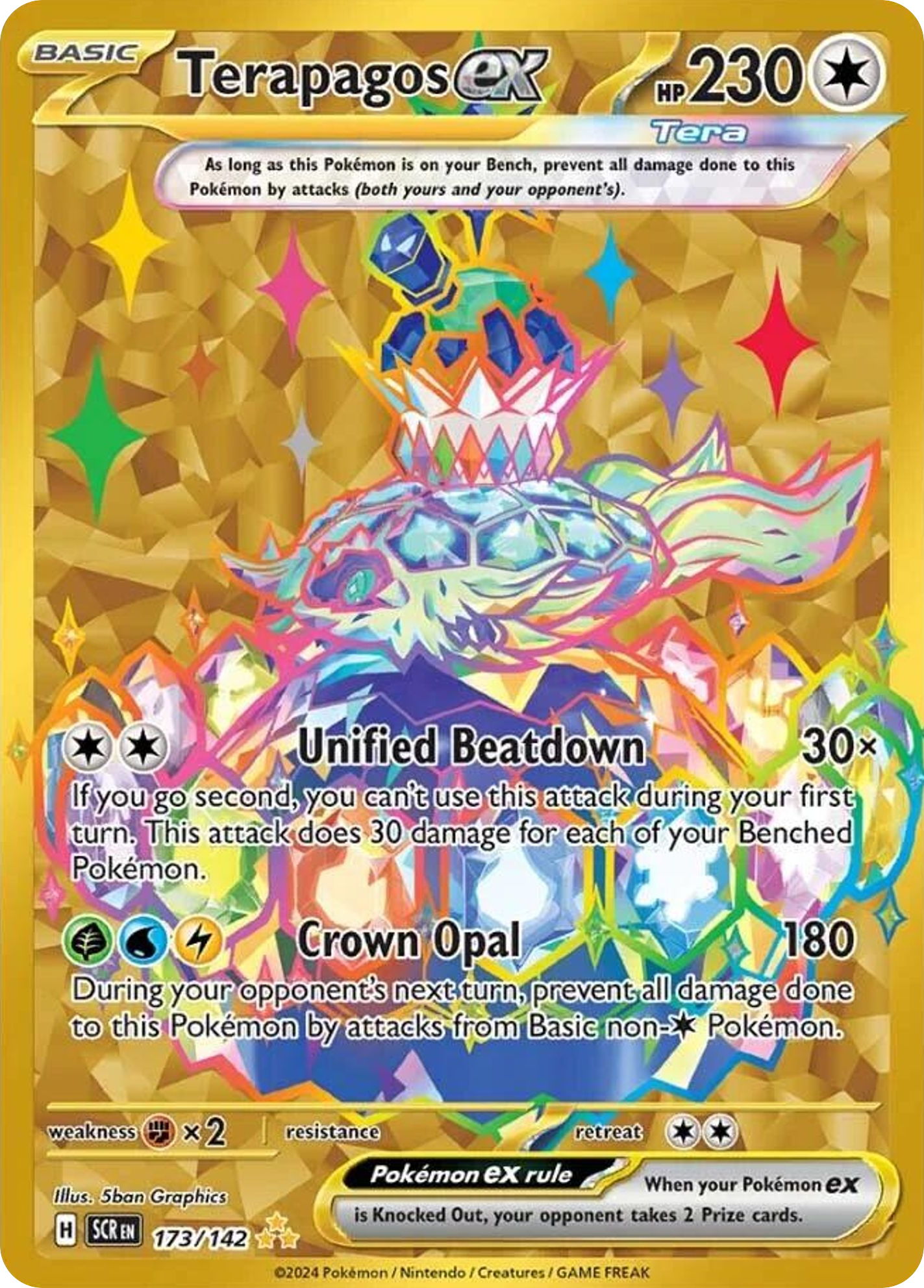 Terapagos ex - Stellar Crown - #173 - Pokemon TCG card