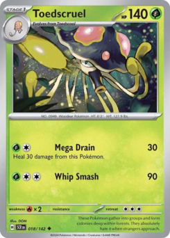 Toedscruel #18 Toedscruel - Stellar Crown - #18 - Pokemon TCG card