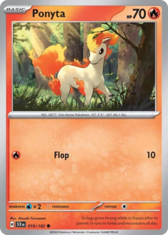 Ponyta - Stellar Crown - #19 - Pokemon TCG card