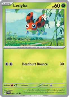 Ledyba #2 Ledyba - Stellar Crown - #2 - Pokemon TCG card