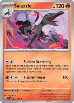 Salazzle - Stellar Crown - #24 - Pokemon TCG card