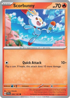 Scorbunny #26 Scorbunny - Stellar Crown - #26 - Pokemon TCG card
