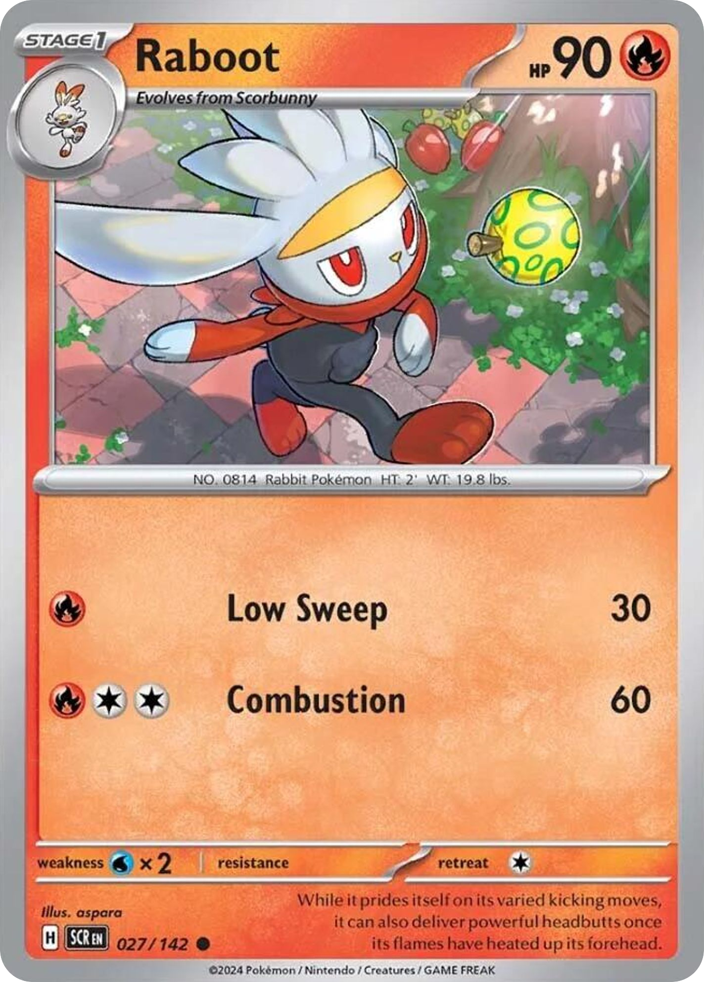 Raboot - Stellar Crown - #27 - Pokemon TCG card