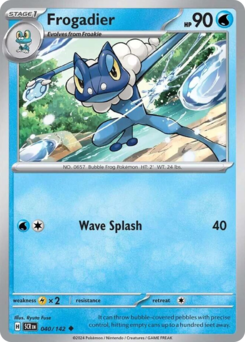 Frogadier - Stellar Crown - #40 - Pokemon TCG card
