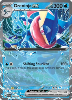 Greninja ex - Stellar Crown - #41 - Pokemon TCG card