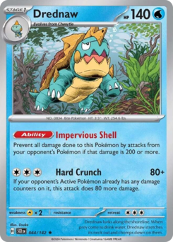 Drednaw - Stellar Crown - #44 - Pokemon TCG card