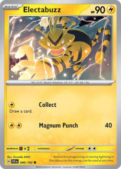 Electabuzz #46 Electabuzz - Stellar Crown - #46 - Pokemon TCG card
