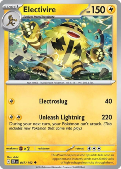 Electivire #47 Electivire - Stellar Crown - #47 - Pokemon TCG card