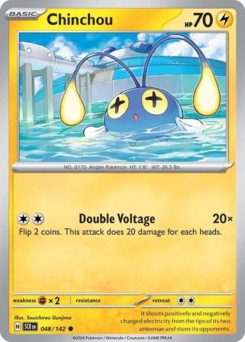 Chinchou #48 Chinchou - Stellar Crown - #48 - Pokemon TCG card