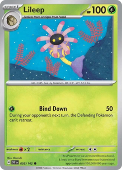 Lileep - Stellar Crown - #5 - Pokemon TCG card