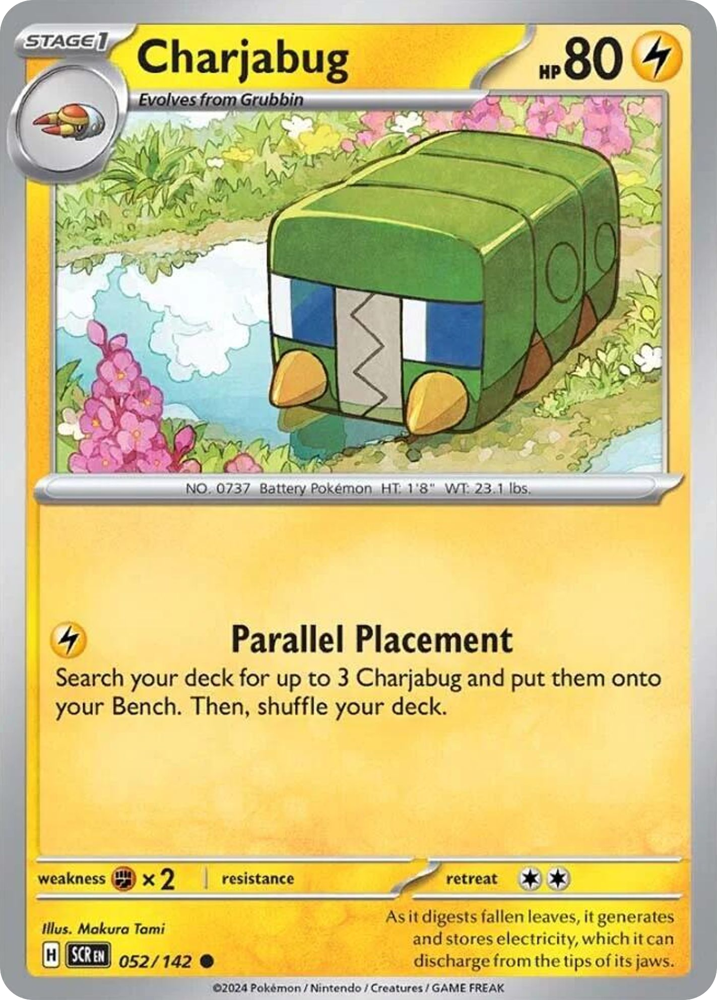 Charjabug - Stellar Crown - #52 - Pokemon TCG card