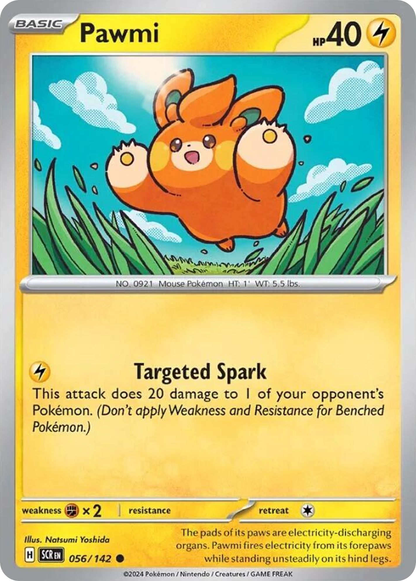 Pawmi - Stellar Crown - #56 - Pokemon TCG card